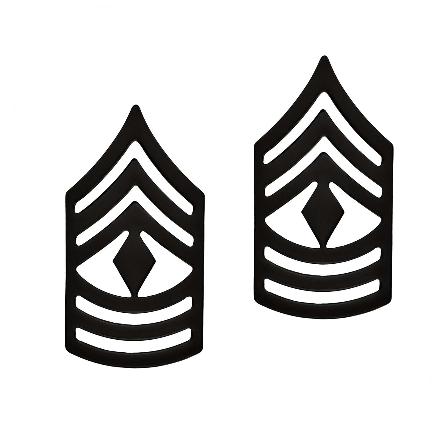 U.S. Army E8 First Sergeant STA-BRITE® BLACK Metal Pin-on Rank