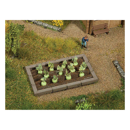 Noch 13214 HO Scale Garden Plot Edging Only -- Fits Noch Assembled Garden Plots