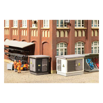 Noch 14314 HO Scale Transformer Cabinets - Stations - Laser-Cut Minis -- Kit