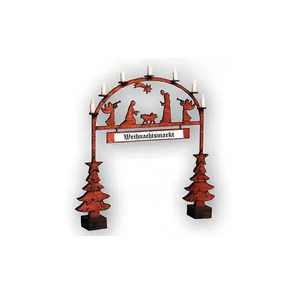 Noch 14681 N Scale Christmas Market Entrance Arch - Laser-Cut Wood Kit