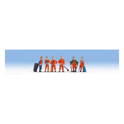 Noch 15029 HO Scale City Cleaning Crew -- pkg(6)