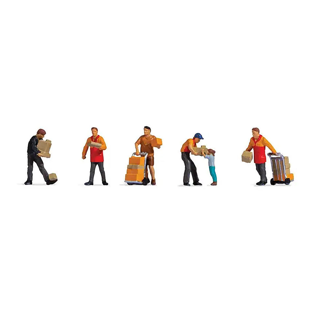 Noch 15069 HO Scale Parcel Delivery Service with Accessories -- pkg(6)