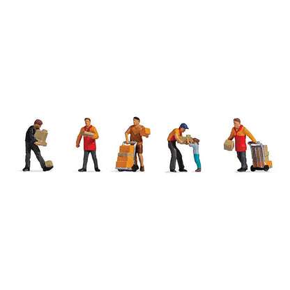 Noch 15069 HO Scale Parcel Delivery Service with Accessories -- pkg(6)
