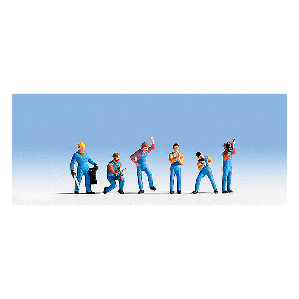 Noch 15108 HO Scale Auto Mechanics -- pkg(6)