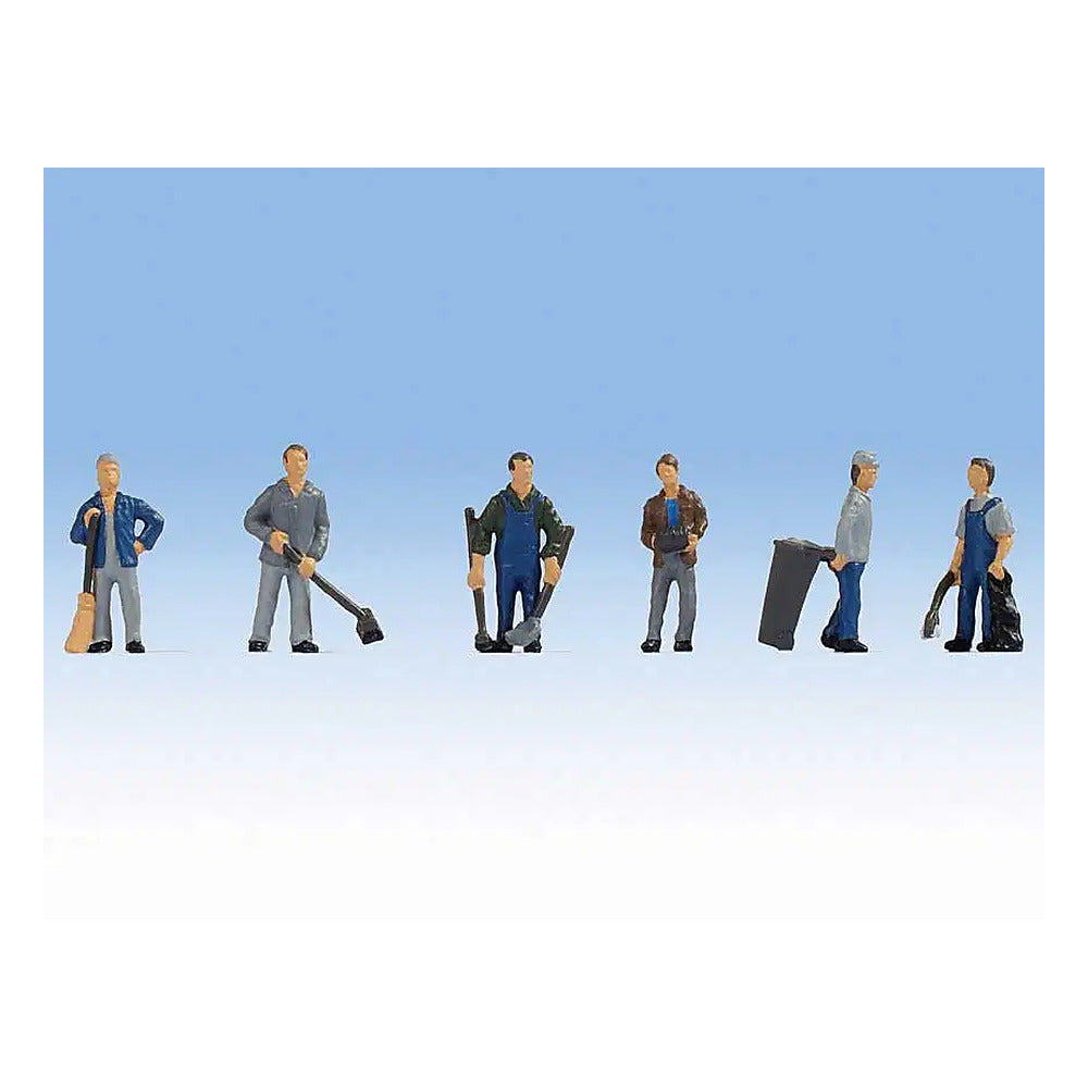 Noch 15116 HO Scale Groundskeepers - Caretakers -- pkg(6)