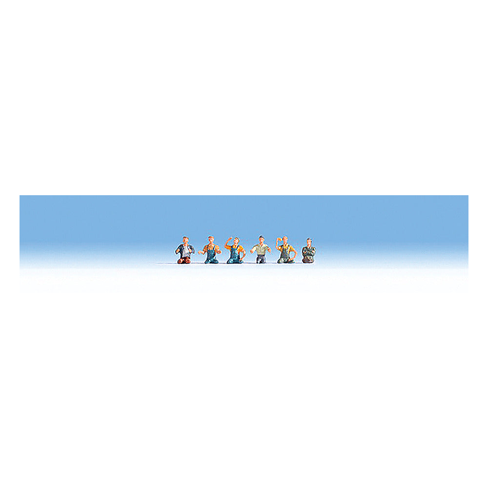 Noch 15244 HO Scale Truck Drivers & Seated Passenger without Legs -- pkg(6)