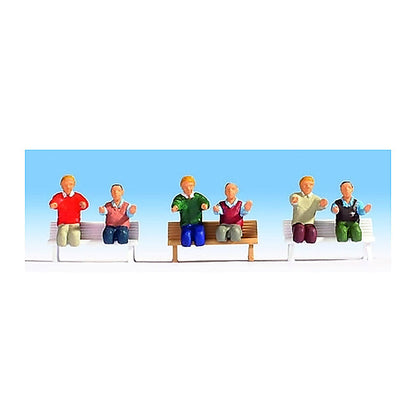 Noch 15283 HO Scale Electric Locomotive Crewmen pkg(6) Figures Don't Have Legs