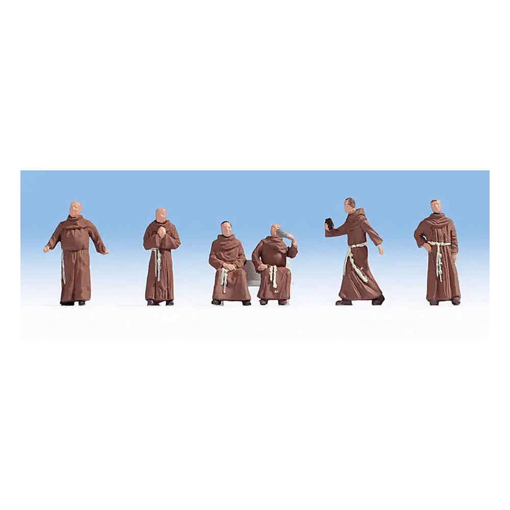 Noch 15401 HO Scale Monks -- pkg(6)