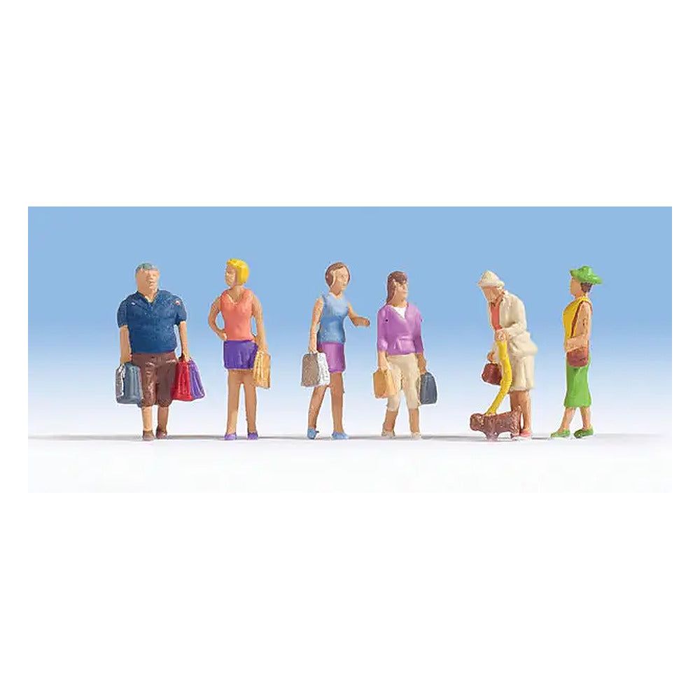 Noch 15518 HO Scale Shoppers -- pkg(6)