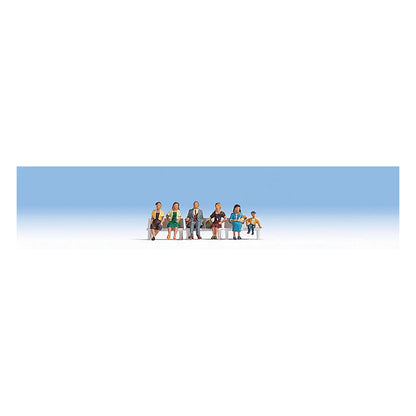Noch 15533 HO Scale Seated People -- Set #3 pkg(6)