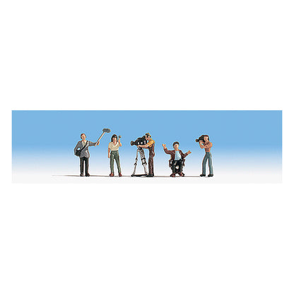 Noch 15573 HO Scale Camera Crew -- With Accessories pkg(5)
