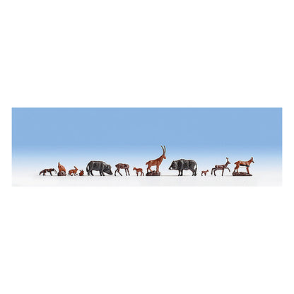 Noch 15745 HO Scale Forest Animals -- pkg(12)