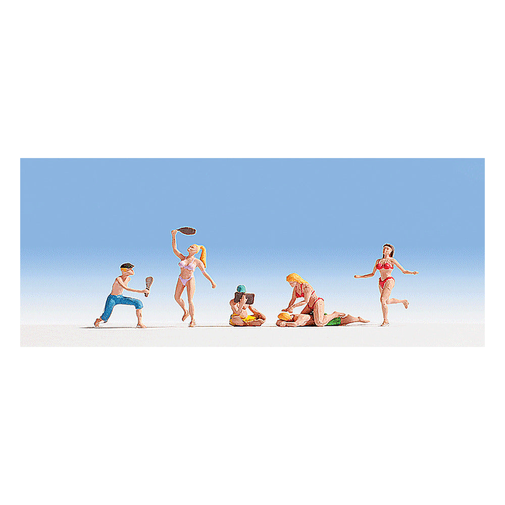Noch 15842 HO Scale Bathers/Swimmers -- Set #2 pkg(6)