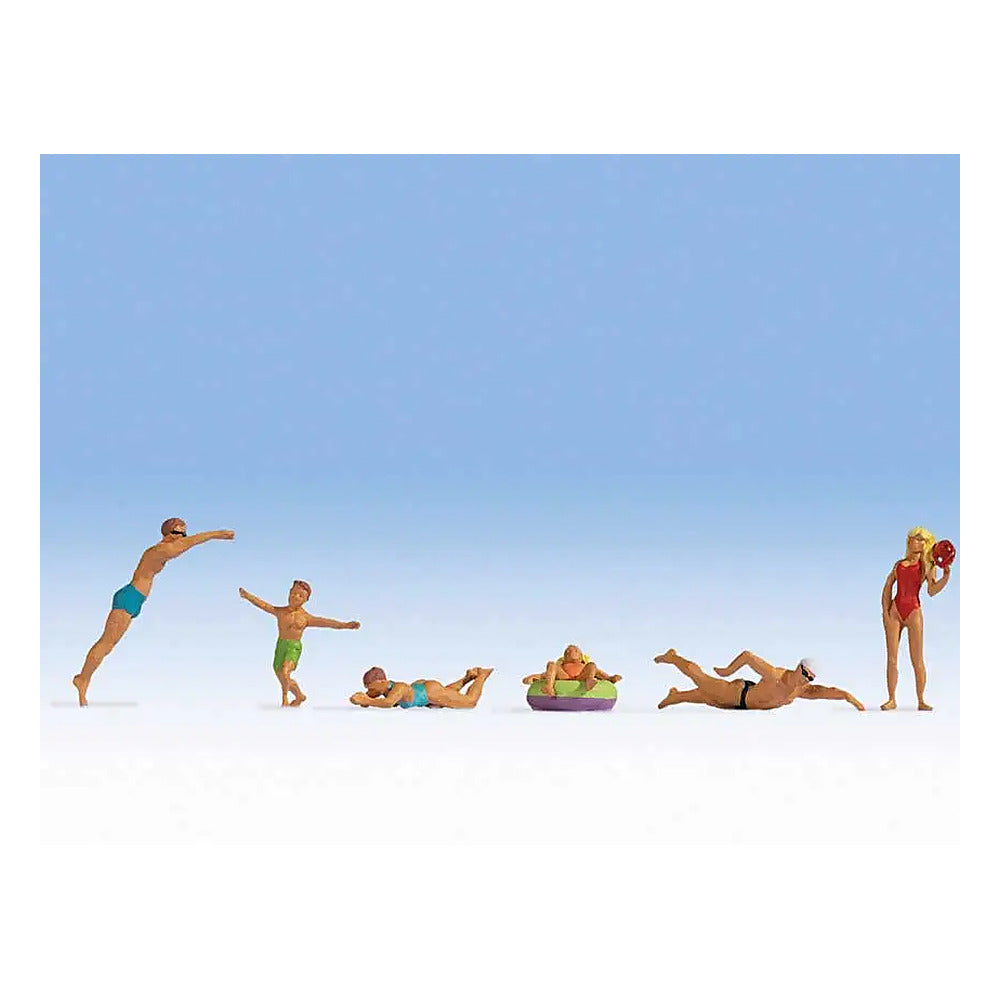 Noch 15849 HO Scale Bathing - Swimming -- pkg(6)