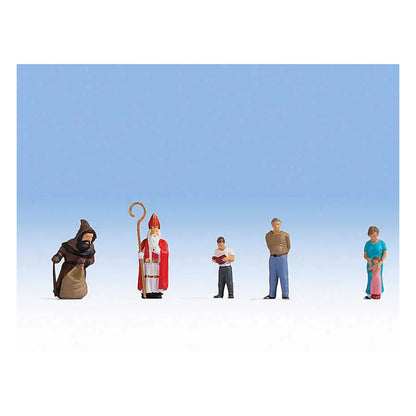 Noch 15923 HO Scale St Nicholas' Day -- pkg(6)