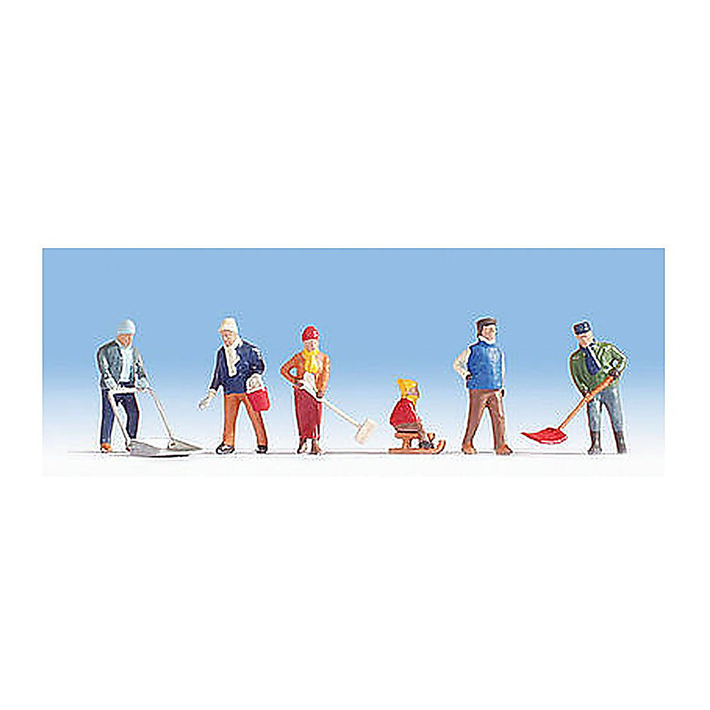 Noch 15928 HO Scale Winter Chores -- pkg(6)