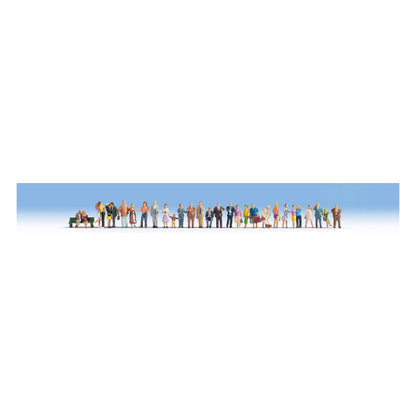 Noch 16043 HO Scale In the City Mega Set -- pkg(30)