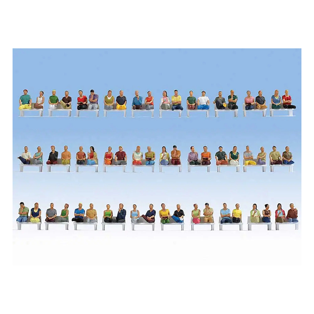 Noch 16072 HO Scale Sitting Passengers Mega Set -- pkg(60)
