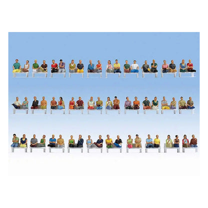 Noch 16072 HO Scale Sitting Passengers Mega Set -- pkg(60)