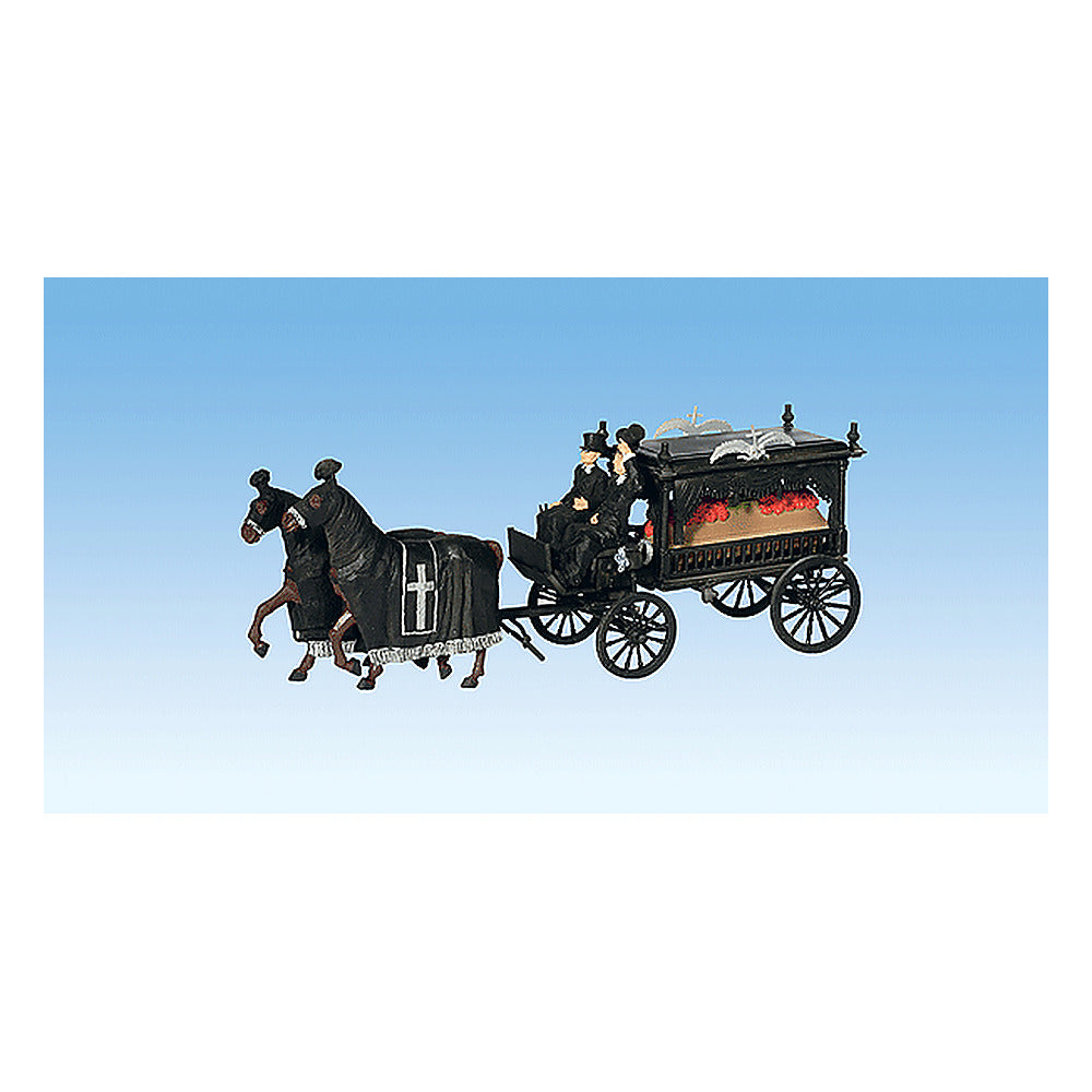 Noch 16714 HO Scale Horse-Drawn Wagon -- Hearse