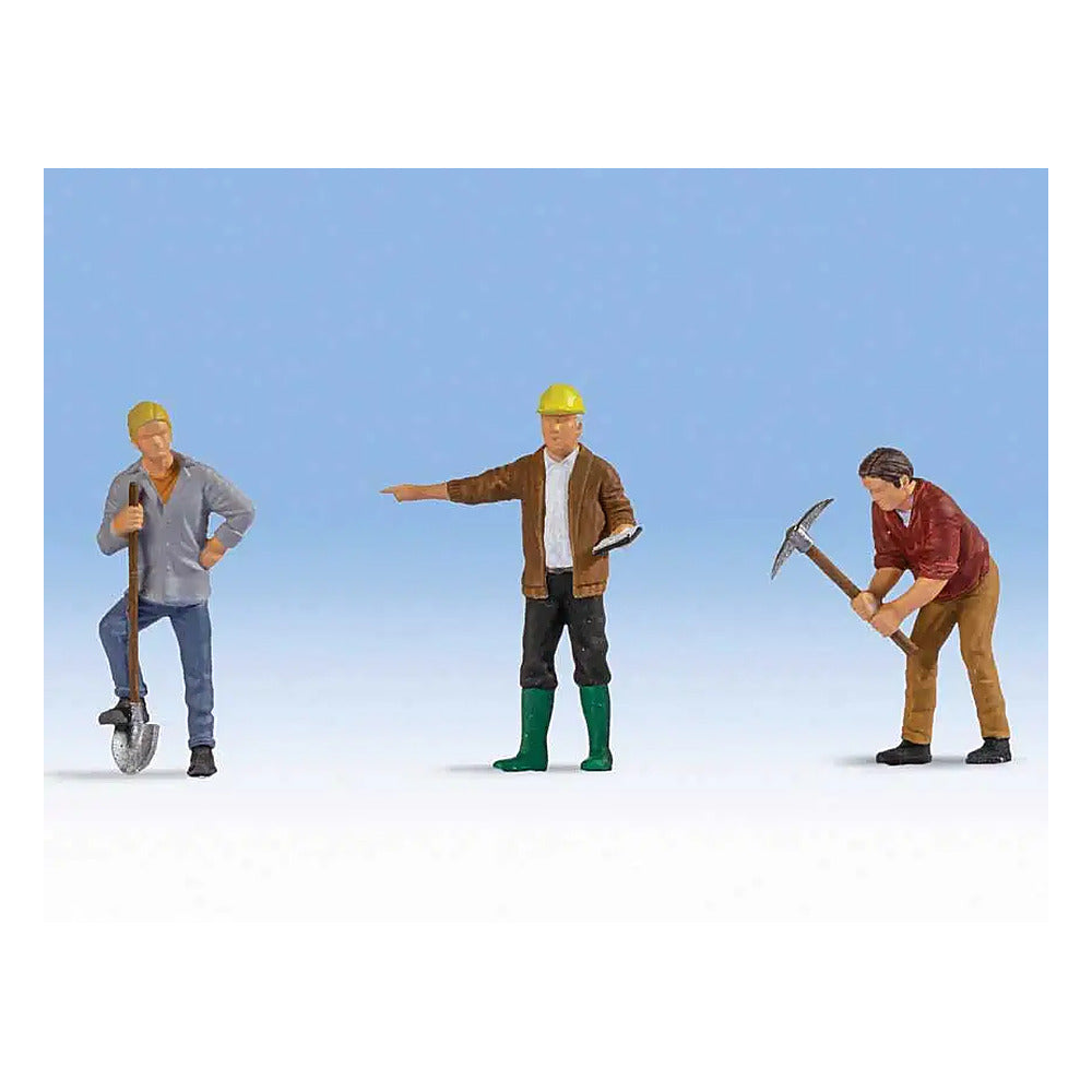 Noch 17830 O Scale Construction Workers -- pkg(3)