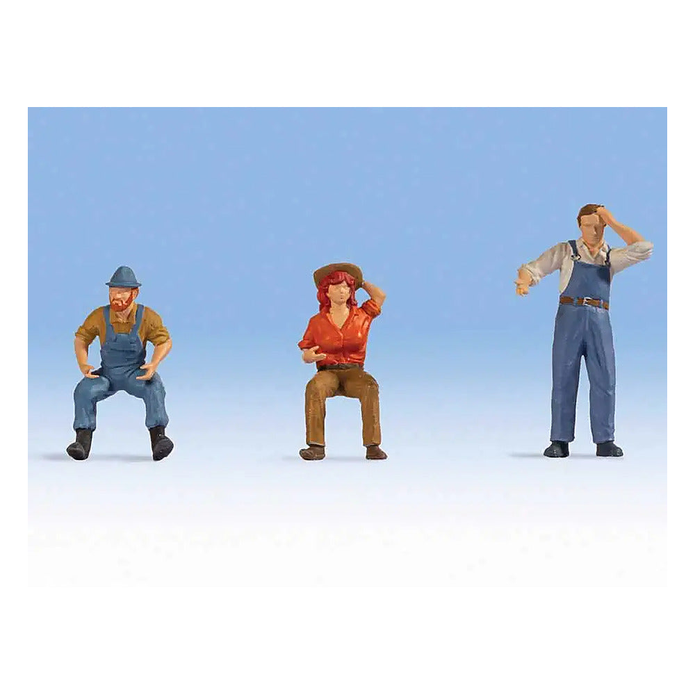 Noch 17841 O Scale Tractor Drivers -- pkg(3)