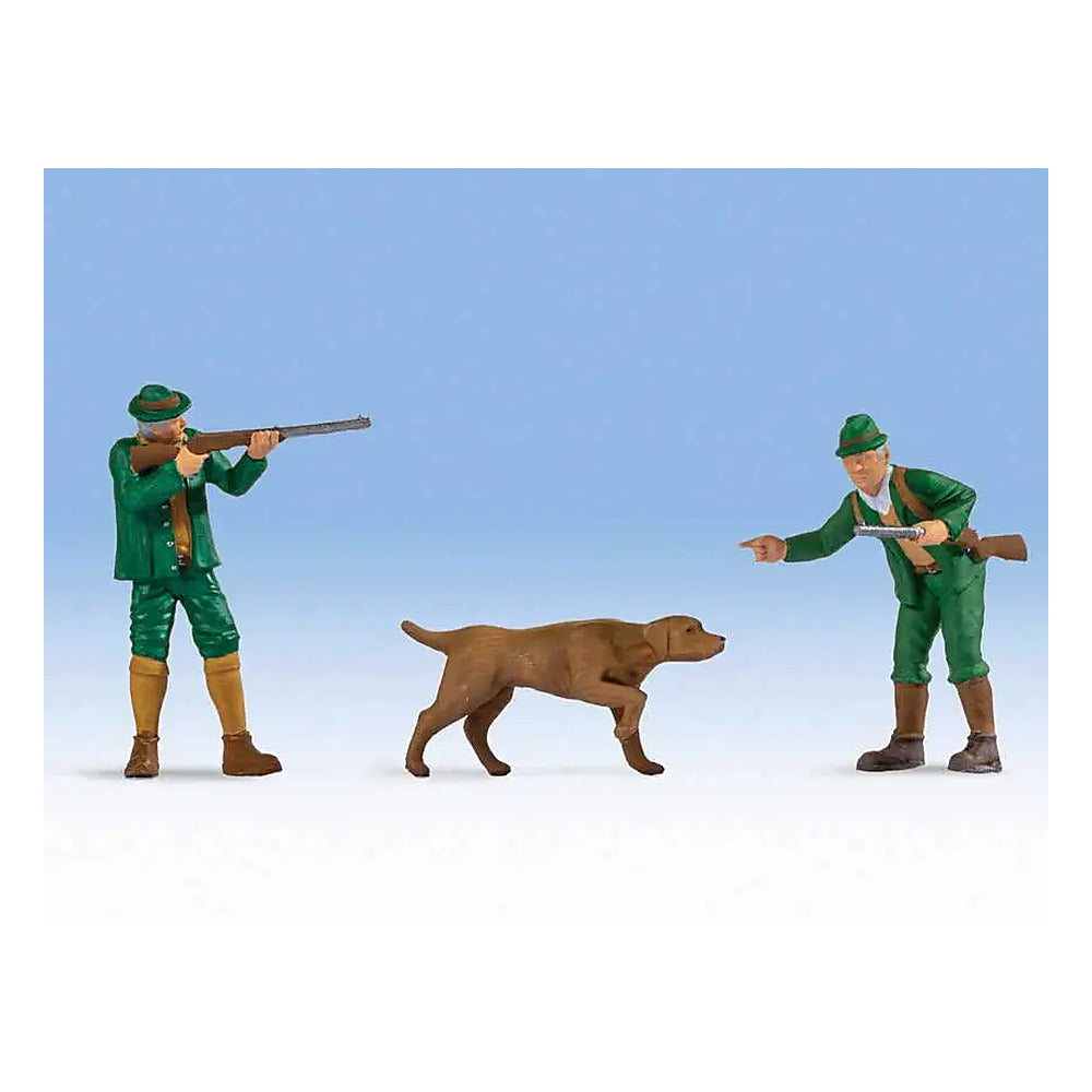 Noch 17842 O Scale Hunters -- 2 Hunters, 1 Dog