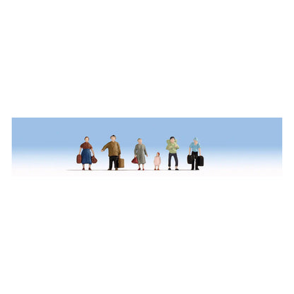 Noch 18115 HO Scale Economy Standing Passengers -- pkg(6)