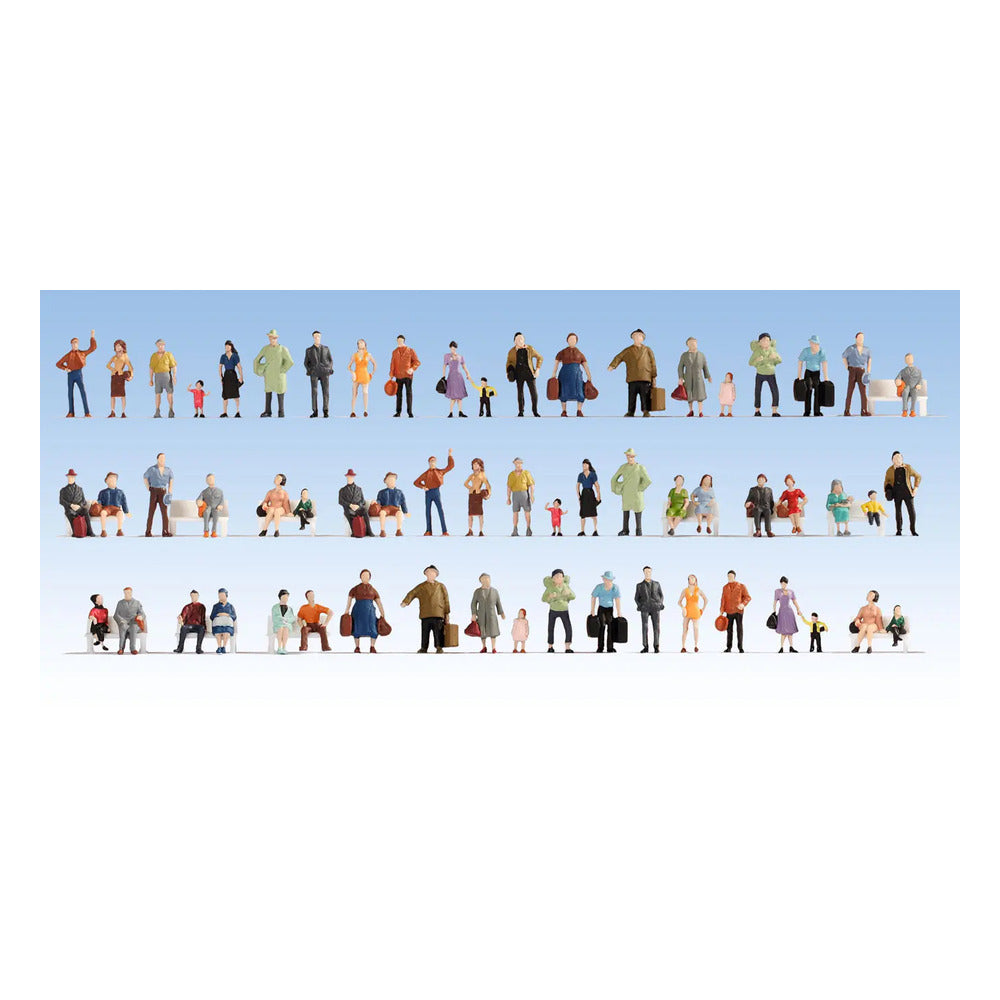 Noch 18401 HO Scale Mega Economy Figure Set -- pkg(60)