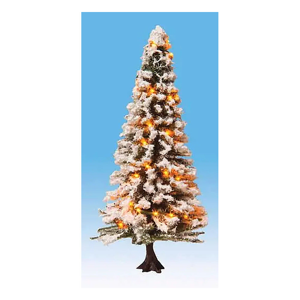Noch 22130 All Scale Snow-Covered Christmas Tree with 30 LEDs -- 4-3/4" Tall
