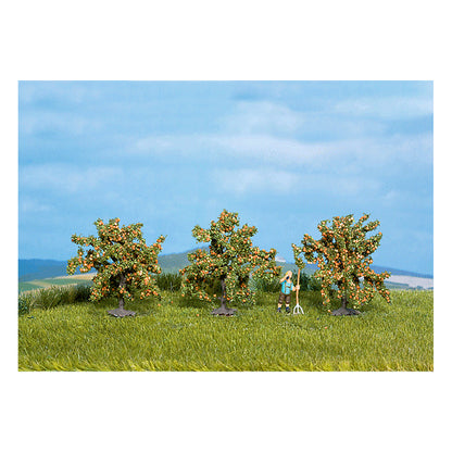 Noch 25114 All Scale Orange Trees -- 1-9/16" 4cm Tall pkg(3)