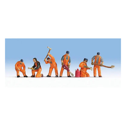 Noch 36276 N Scale Trackworkers -- pkg(6)