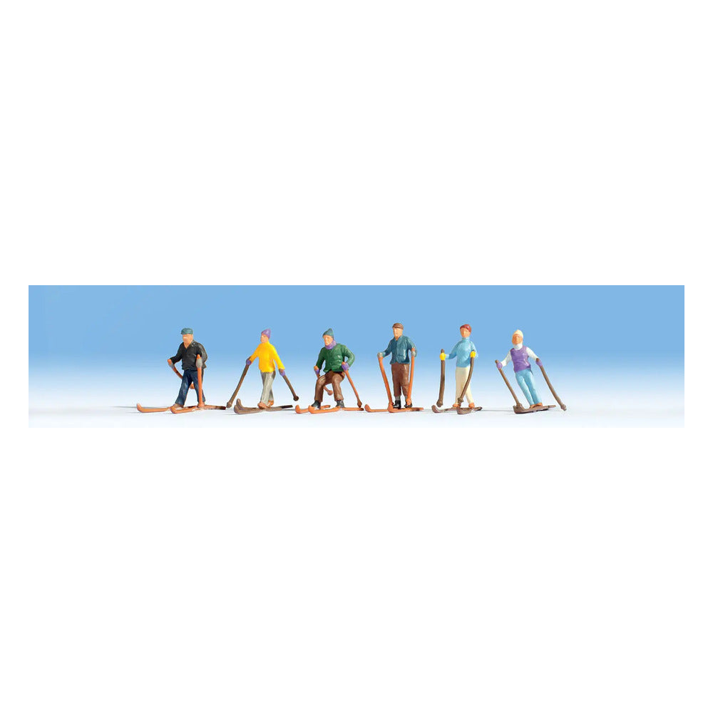 Noch 36828 N Scale Skiers -- pkg(6)