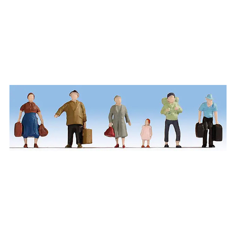 Noch 38115 N Scale Economy Standing Passengers -- pkg(6)