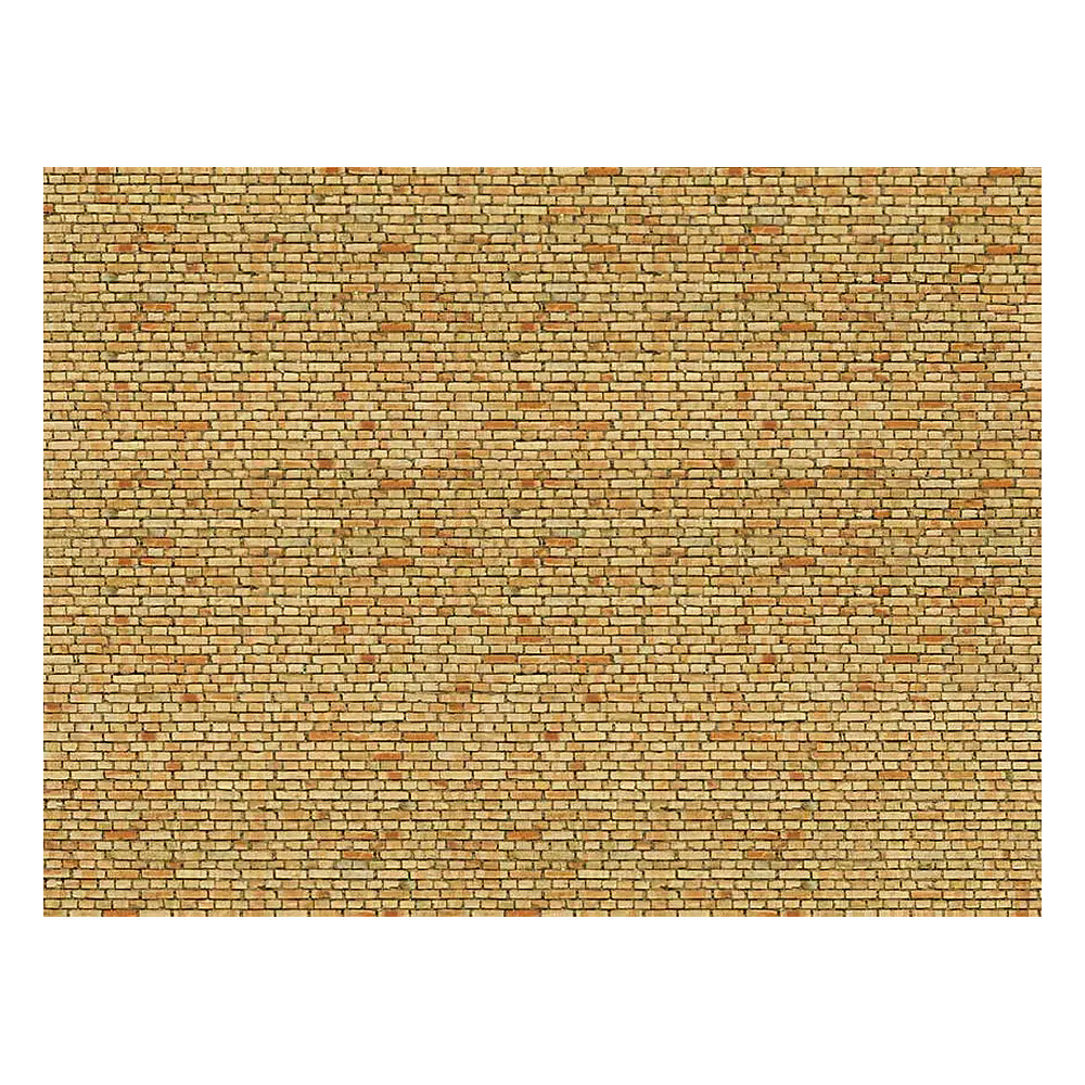 Noch 56613 HO Scale 3-D Printed Cardstock Texture Sheet -- Cream Brick