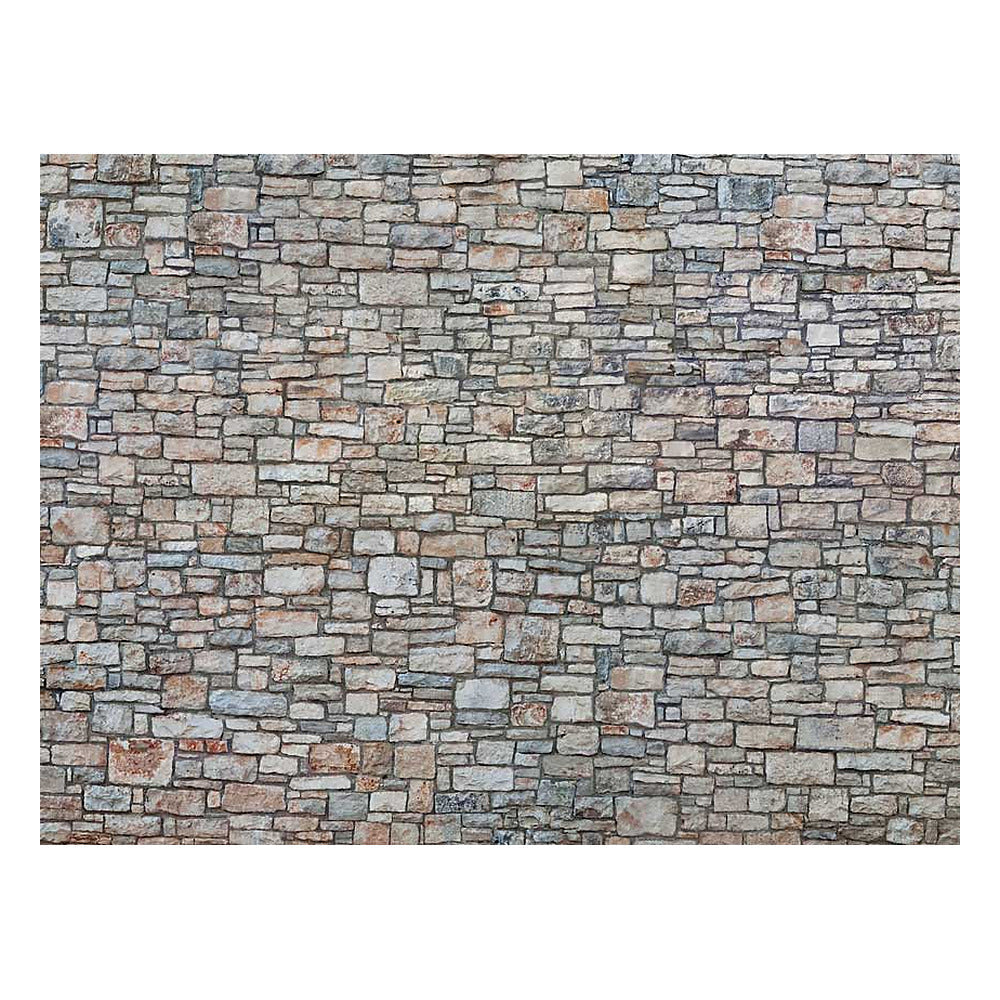 Noch 56640 HO Scale 3-D Printed Cardstock Texture Sheet -- Cut Stone