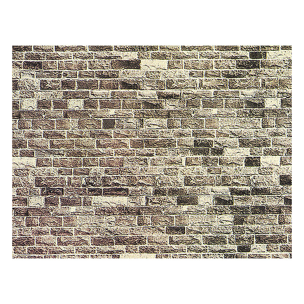 Noch 57530 HO Scale Stone Sheet - 12.5 X 5.9" Card Stock -- Basalt