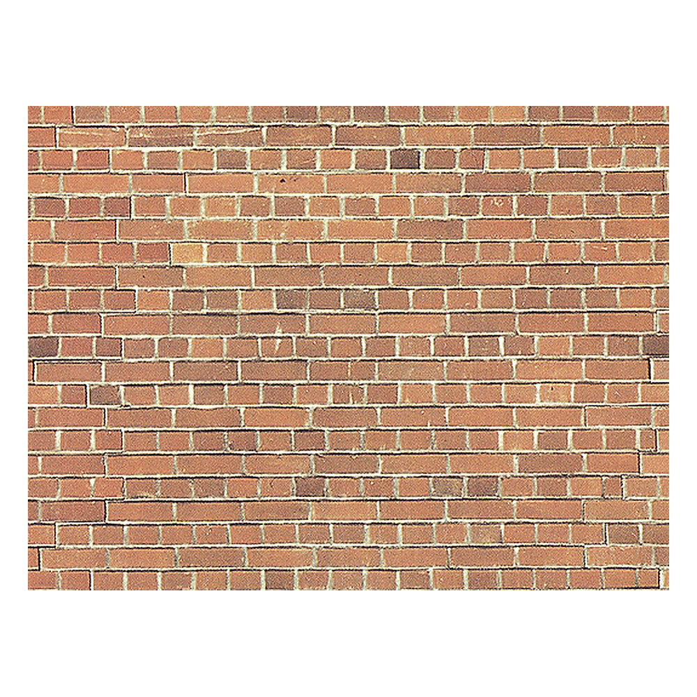 Noch 57550 HO Scale Stone Sheet - 12.5 x 5.9" Card Stock -- Brick