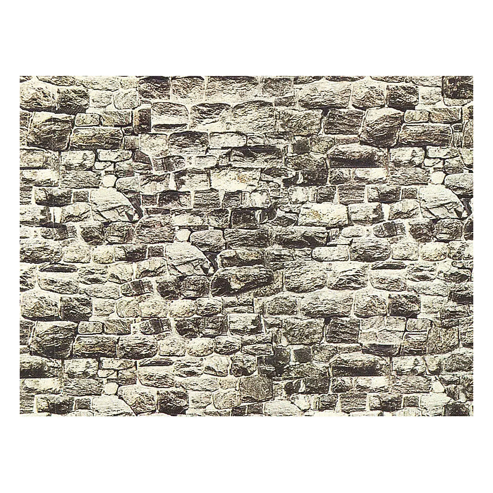 Noch 57700 HO Scale Building Material Cardboard Sheet -- Granite Block