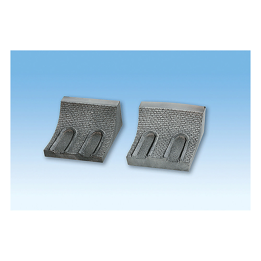 Noch 58031 HO Scale Interior Tunnel Wall -- Curved, pkg(2)