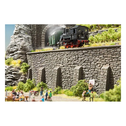 Noch 58061 HO Scale Natural-Stone Tunnel Portal -- Single-Track