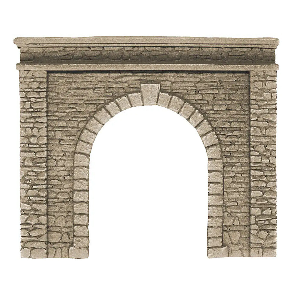 Noch 58061 HO Scale Natural-Stone Tunnel Portal -- Single-Track