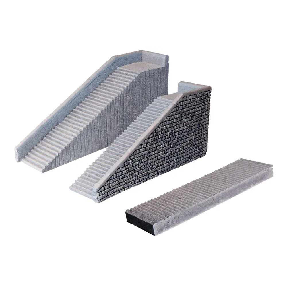 Noch 58303 HO Scale Stair Set -- 1 Each Left, Right & Straight