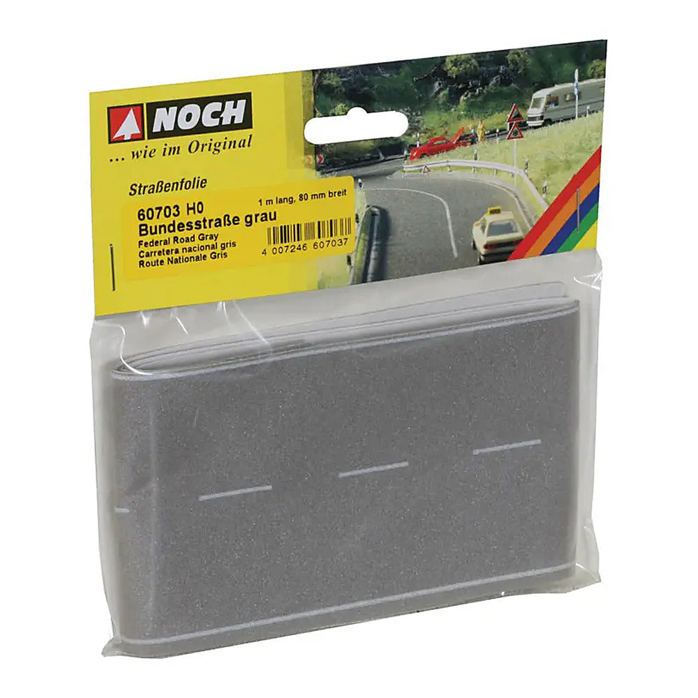 Noch 60703 HO Scale Flexible Pavement -- Highway (gray) 40 x 3-13/64" 100 x 8cm