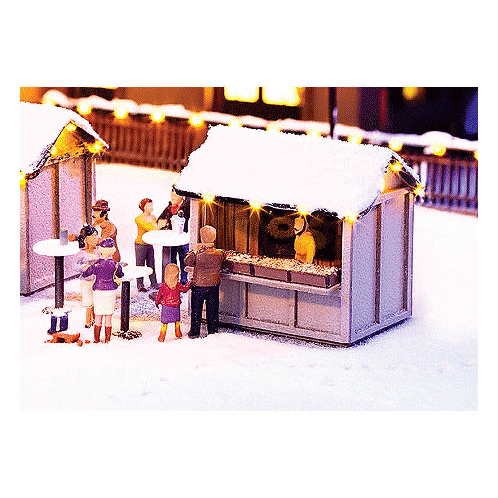 Noch 65610 HO Scale Christmas Market Stall w/Led Lights - Kit
