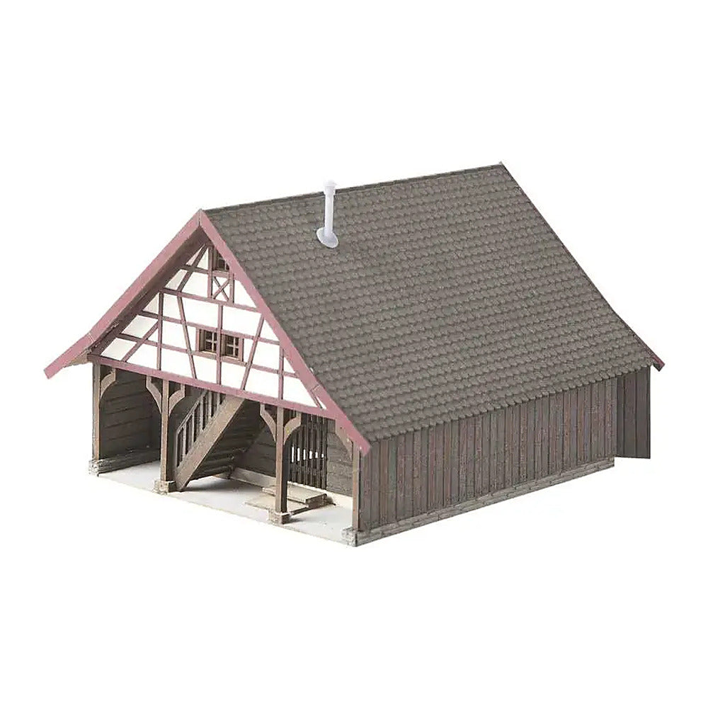 Noch 66715 HO Scale Agricultural Outbuilding -- Laser-Cut Card Kit