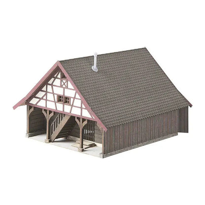 Noch 66715 HO Scale Agricultural Outbuilding -- Laser-Cut Card Kit