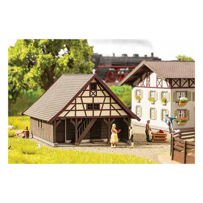 Noch 66715 HO Scale Agricultural Outbuilding -- Laser-Cut Card Kit
