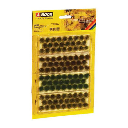 Noch 7005 All Scale Grass Tufts XL -- Beige-Green, Dark Green, Brown 3/8" (104)