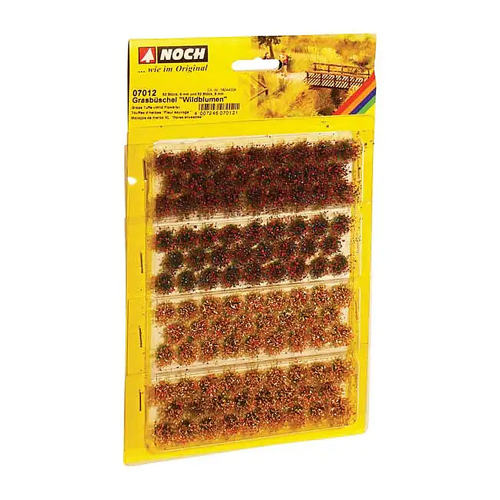 Noch 7012 All Scale Grass Tufts -- Wildflowers 52 1/4" 6mm and 52 3/8" Fiber